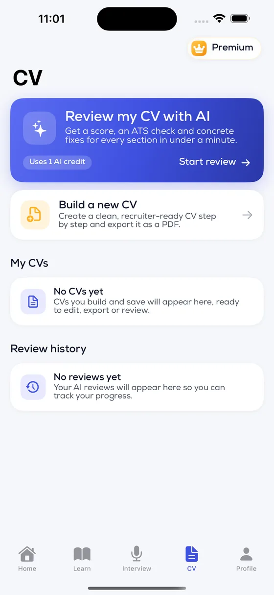 Get an honest score for your CV