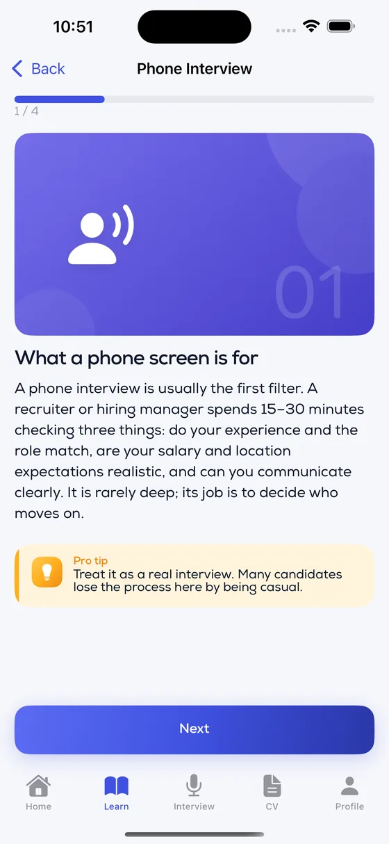 Learn what interviewers actually look for