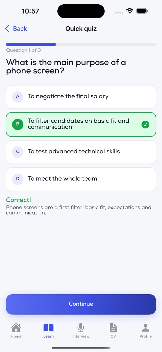 Learn what interviewers actually look for
